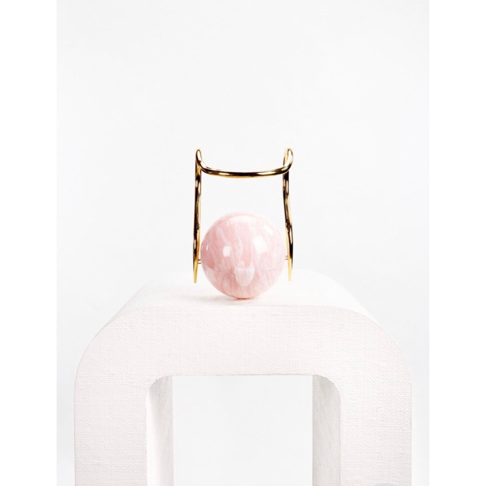 ‼️SOLD‼️NWT CULT GAIA PINK PEARL CLUTCH/ ART - Picture 3 of 5